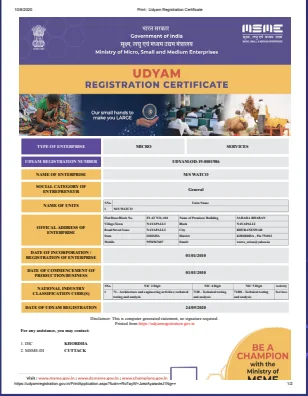 Udyam Registration Certificate